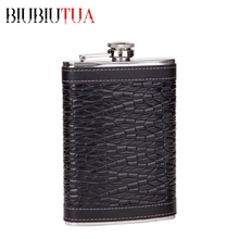 BIUBIUTUA New 9 Style 9oz Alcohol Flask Stainless Steel Mini Flasks Outdoor Portable Mini Hip Flask