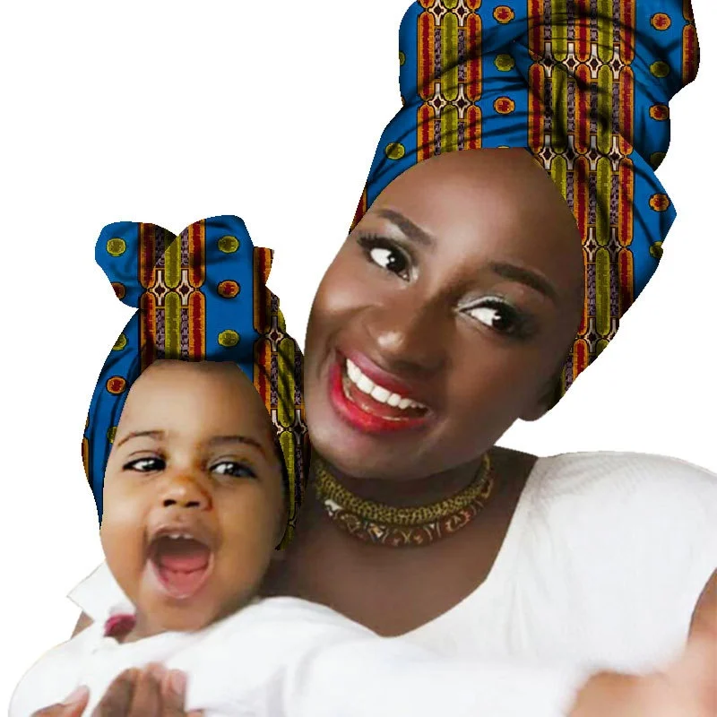 Национальный декоративный шарф, шали для женщин и детей, Африканский головной убор, африканская традиционная модная восковая набивка, Анкара
