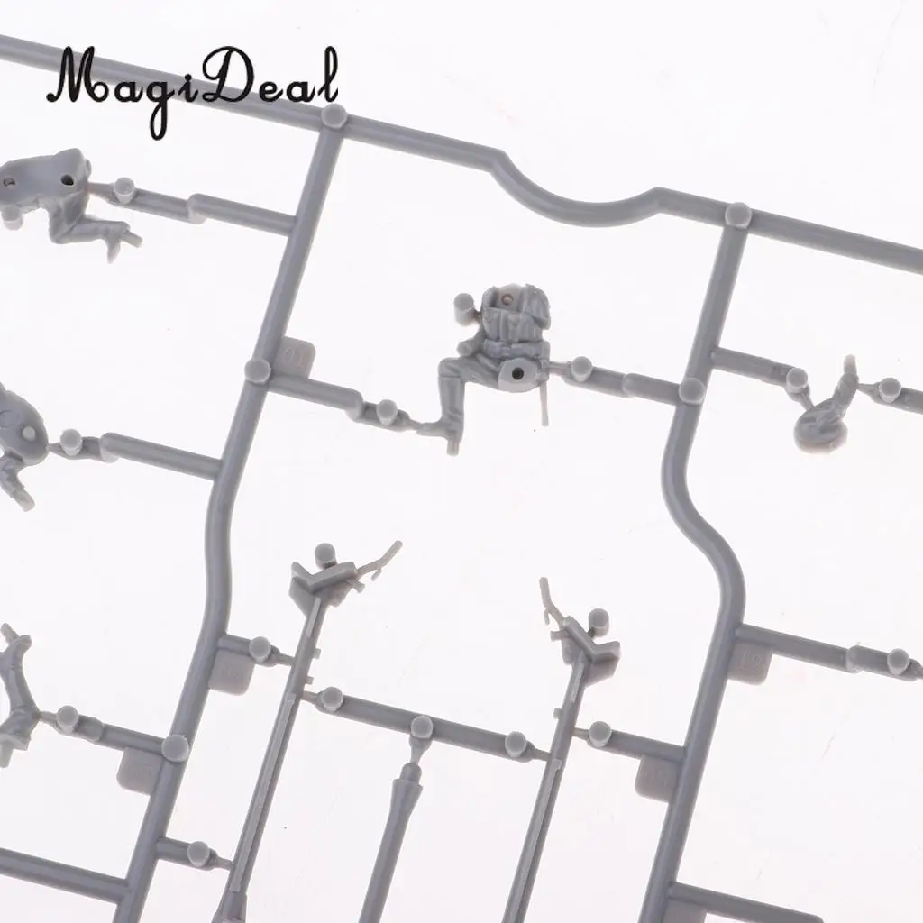 2pcs Simulation 4D 1:72 Scenario PAK40 Assembly Model Scene Kids Toy Gift Home Decor