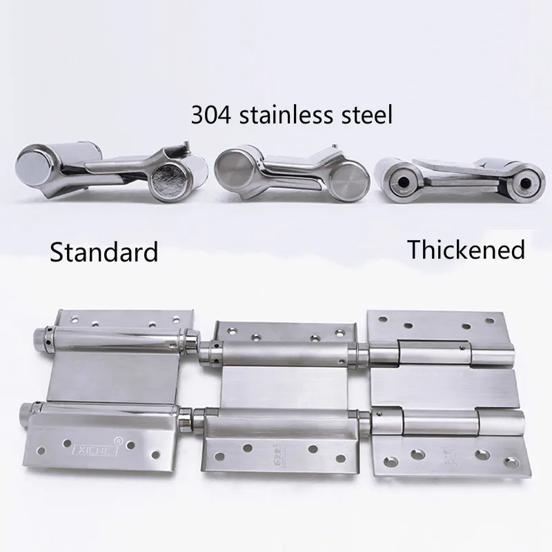 Us 13 0 38 Off Spring Automatic Closing Door Hinge Stainless Steel Free Cowboy Door Double Open Inside And Outside Open Modern Minimalist Hinge In