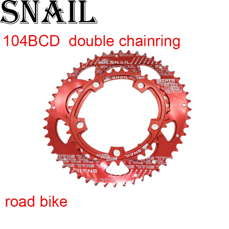 SNAIL Road Bike Double-Oval 50T//35T Chainring 110 BCD Bicycle Chain Ring 9~11S