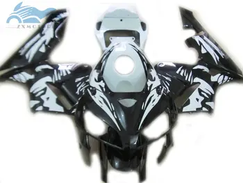 

Free 7gifts Injection fairing kit fit for Honda CBR600RR 2005 2006 CBR 600RR 05 06 black white plastic fairing kits parts QQ08