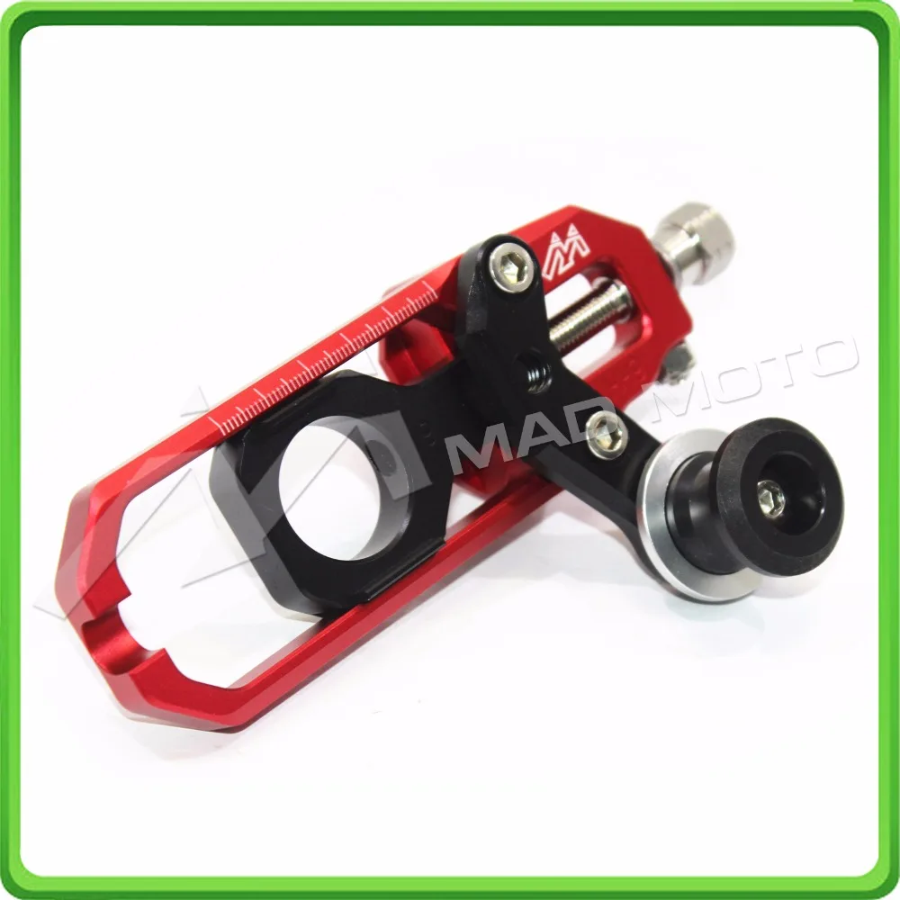 Motorcycle Chain Tensioner Adjuster with spool fit for Honda CBR1000RR 2008 2009 2010 2011 2012 2013 2014 2015 2016 Red & Black (6)