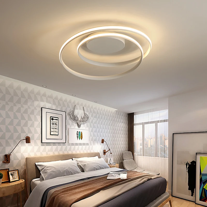 Minimalism Modern LED Ceiling Lights Aluminum Ceiling Lamp Living Room Bedroom 