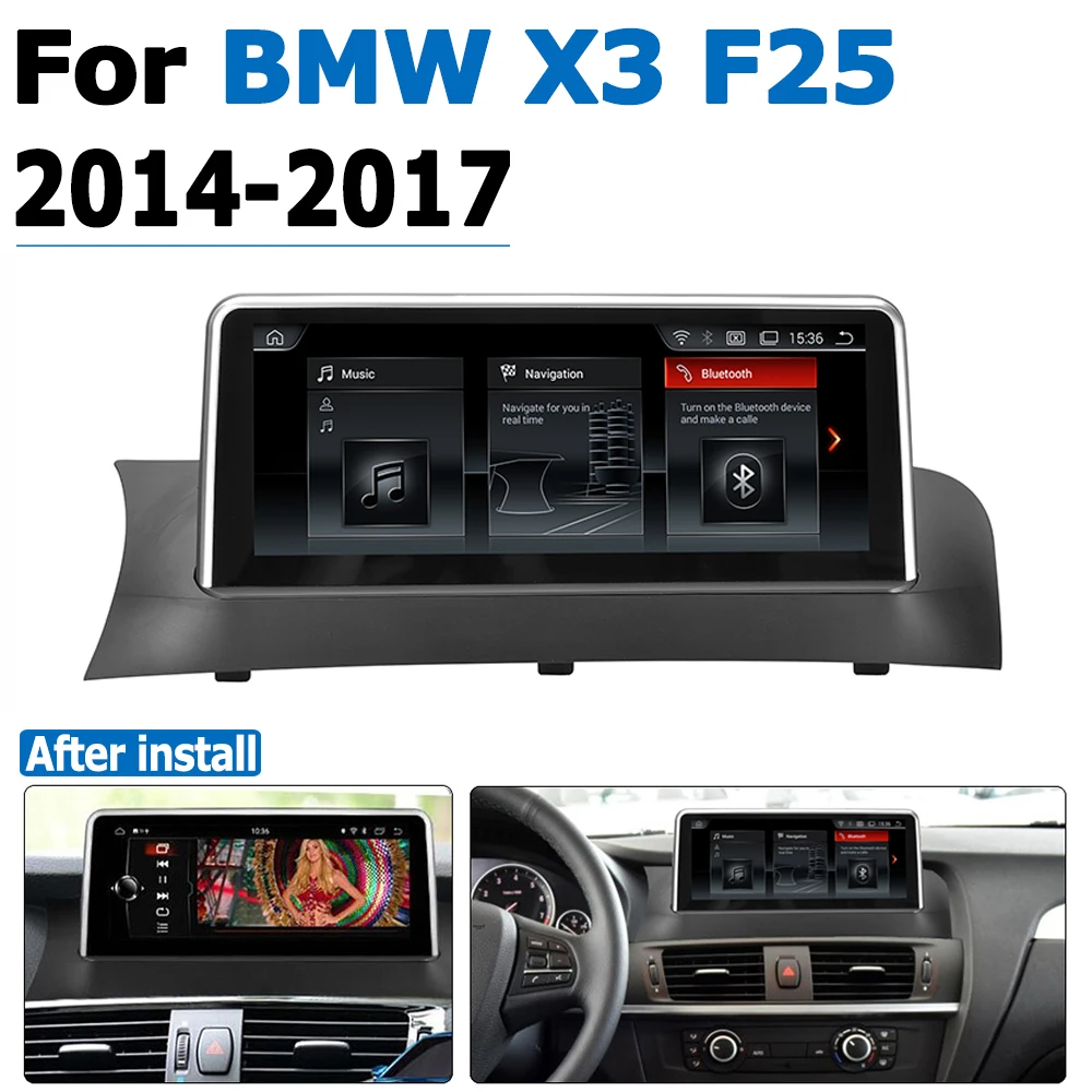 

Car Radio DVD Player For BMW X3 F25 2014~2017 NBT Android 8.0 up Autoradio GPS Navigation HD Touch Screen