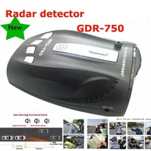 Melhor GDR-750 Velocidade do Sistema de Alarme de Carro de Alerta de Voz Detector de Radar Do Carro com 360 Graus de Detecção, VG-2 Imunidade, Modo de cidade/Estrada