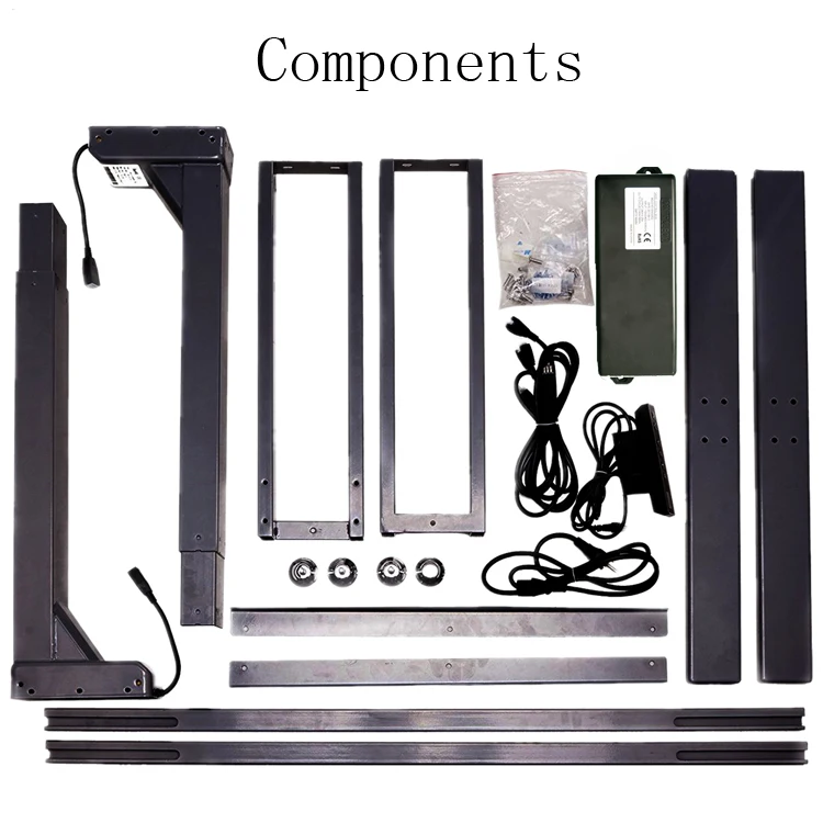 Description Picture 2 of item【EU】Electric Two / Tthree Sections White Black Lifting Office Table Desk Frame Kit