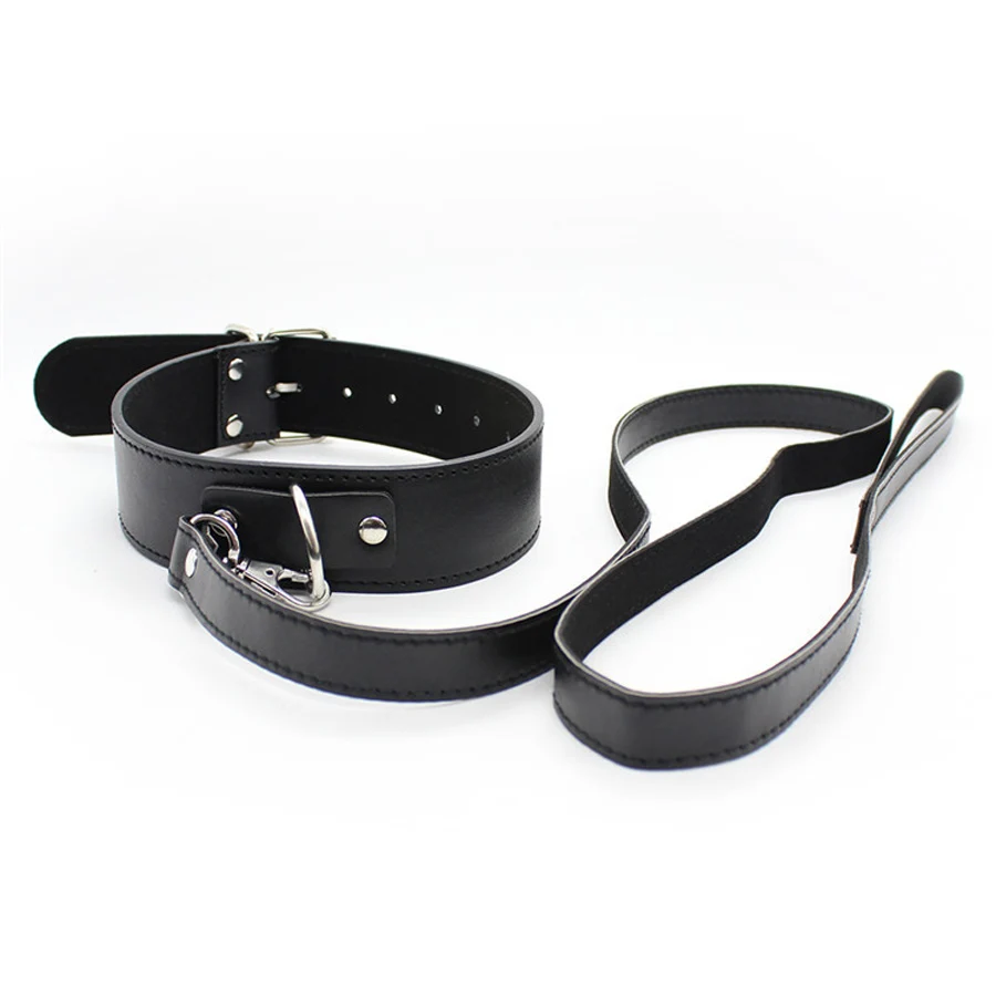 Leather Harness Sex Slave Bdsm Bondage Collar And Leash,Neck Dog Collar