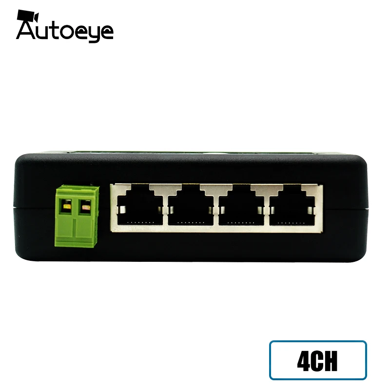 Autoeye Новое поступление 4 Порты 8 Порты Инжектор PoE Splitter для видеонаблюдения сети PoE Камера Мощность Over Ethernet IEEE802.3af