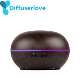 

Diffuserlove 300ml Aroma Essential Oil Diffuser Wood Grain Ultrasonic Cool Mist Humidifier 7 Color LED Light for Office Home Bed