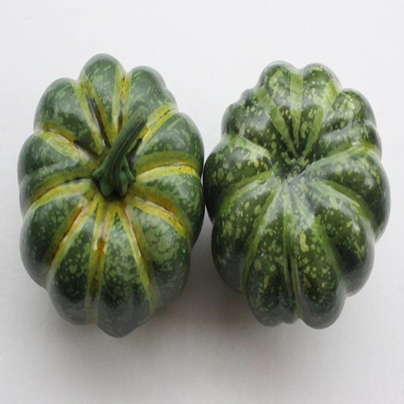 

2 pcs simulation vegetables pumpkin Model artificial fruit hotel home decoration Teaching props