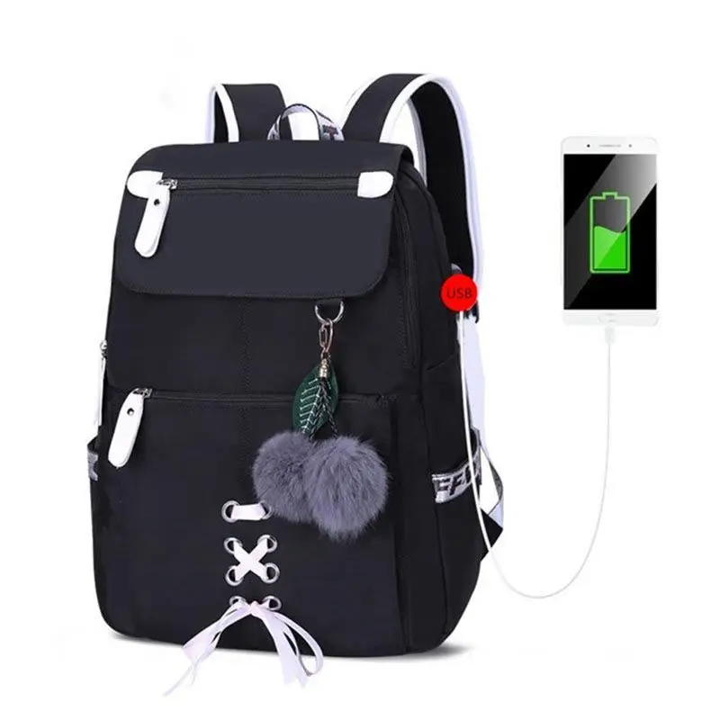 Cute Japan and Korean Style Fashion Backpack Women Girls Bag Middle
