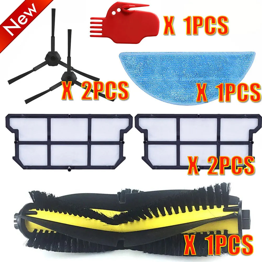 

ILIFE V7s Plus Spare Replacement Kits Filter Mop Cloth Side Brush