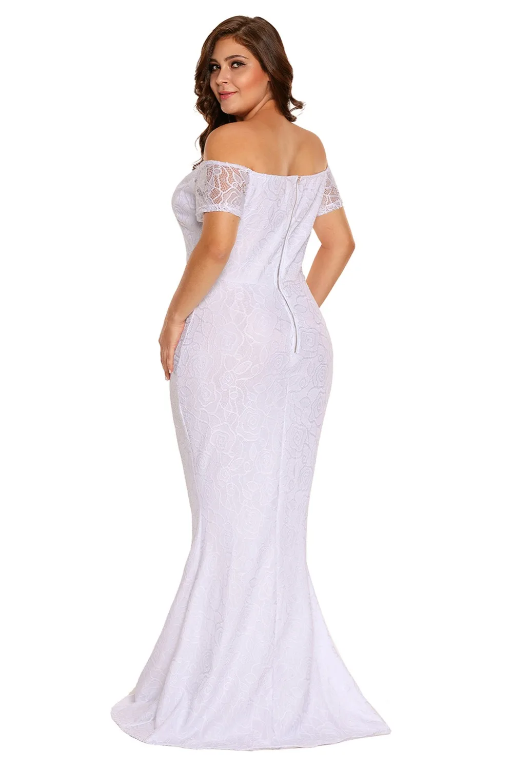 White-Plus-Size-Off-Shoulder-Lace-Gown-LC61602-1-4