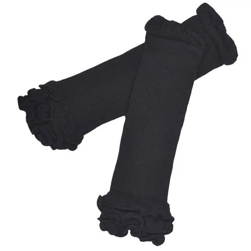 M89CNew детская одежда для маленьких девочек детские носки гетры для малышей носки наколенники, плотные колготки цвета: белый/черный/зеленый/розовый - Цвет: Черный