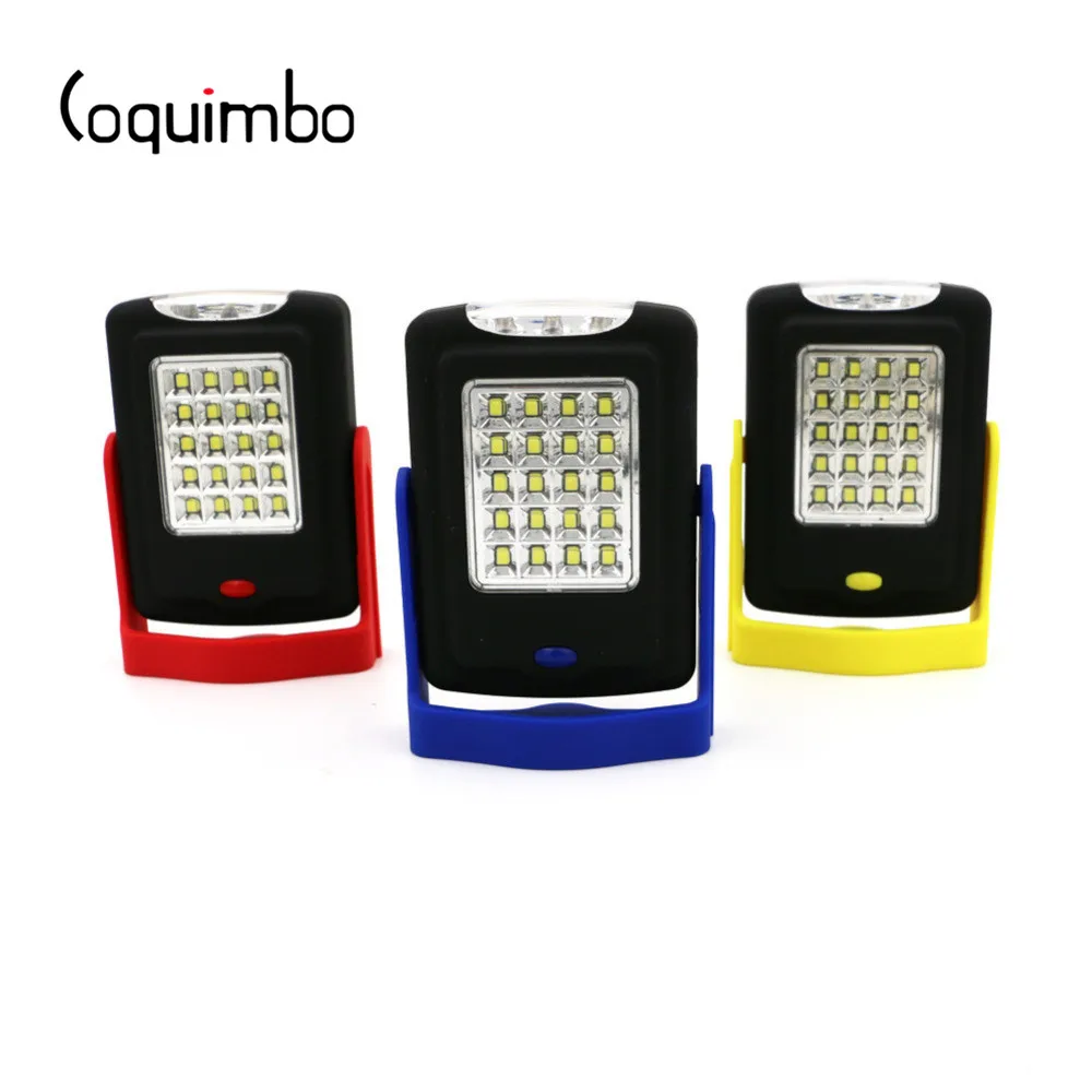 

Coquimbo Portable 23 LEDs Camping Flashlight 360LM Working Light With Foldable Hook Magnet Used AAA Battery Powerful Torch Light