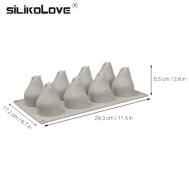 SILIKOLOVE, форма груши, 3D силиконовая форма для выпечки торта, форма для мусса, трюфеля, пирожные, форма для сковороды, силиконовый инструмент для выпечки тортов