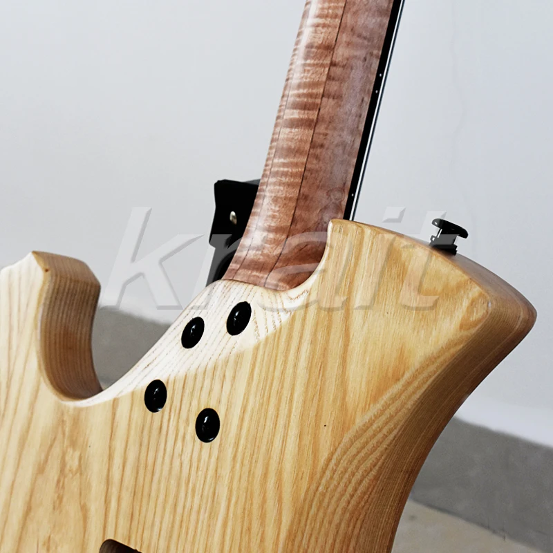 Электрогитара без головок ebony fanned fret гитара ash body Camphor Burl top бесплатная доставка up