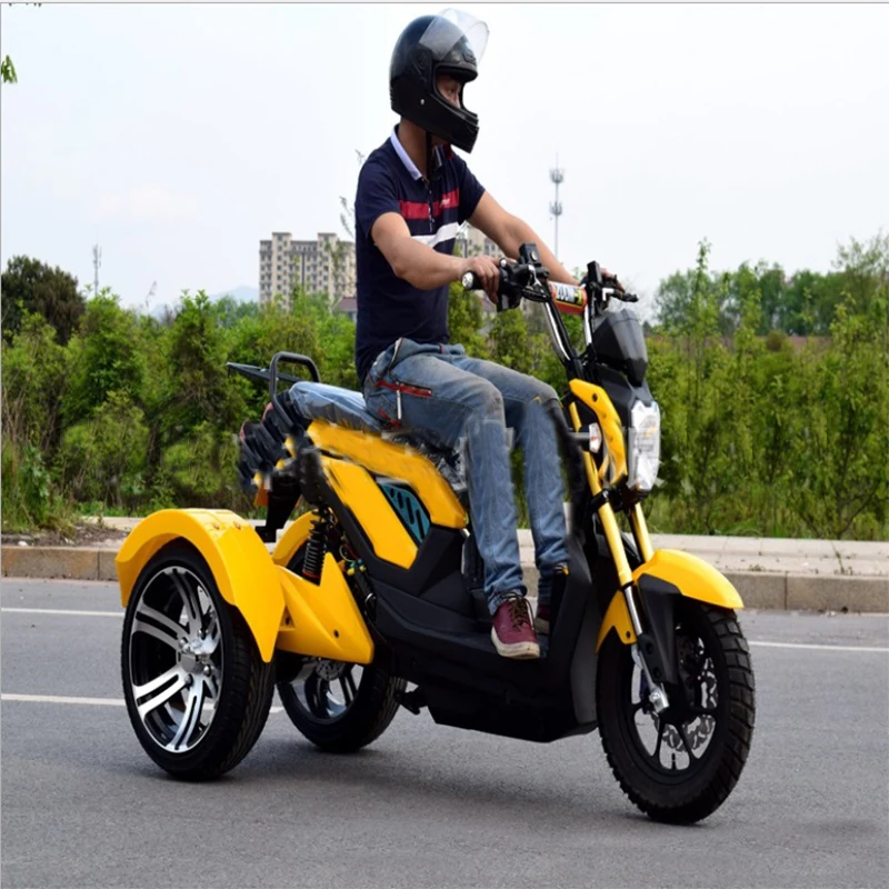 Top Motorcycle electric bike citycoco electric scooter motor tricycle three wheel electric motorcycle 60V 12A 1500W e bike 1