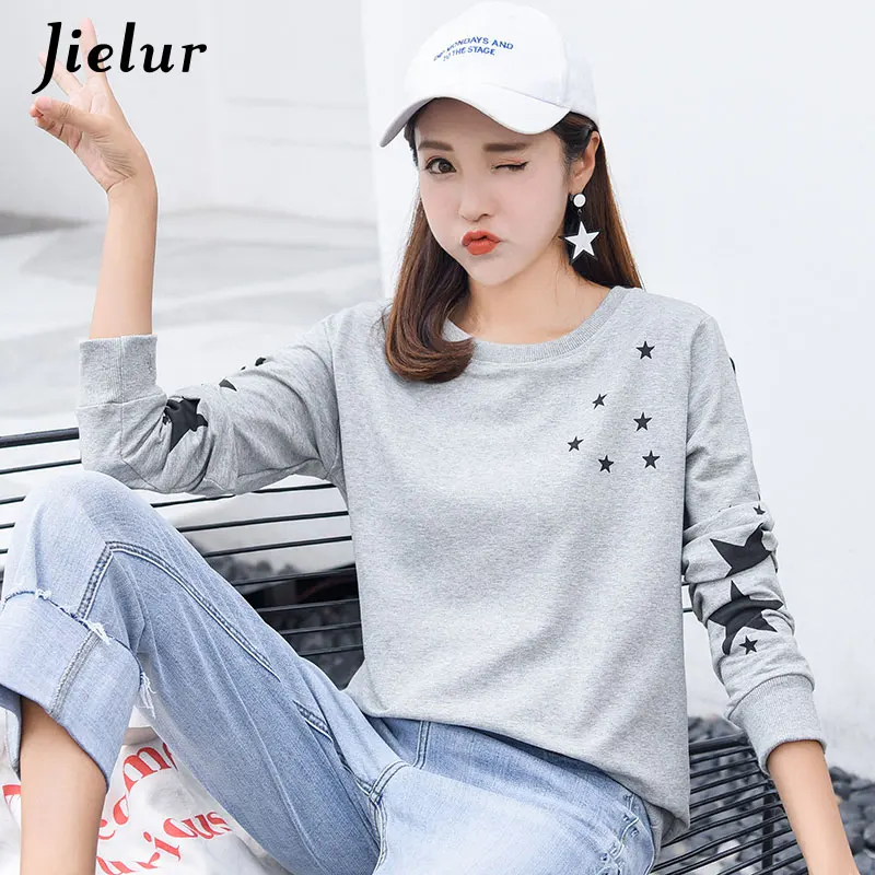 white college sweatshirt