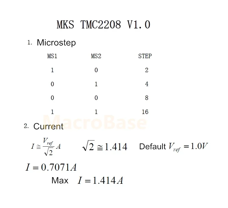 Контроллер шагового двигателя MKS TMC2208 V2.0, шаговый драйвер, модуль шагового драйвера TMC 2208, детали двигателя для 3D-принтера