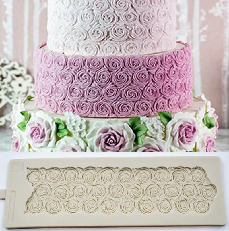 

Luyou 1pcs Flower Cake Mold Silicone Mold Fondant Mold Chocolate Mold Cake Decorating Tools Lace Cake Mould FM1800