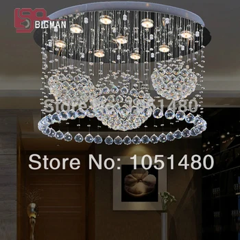 

new oval design contemporary crystal chandeliers L800*W400*H600mm home lighting