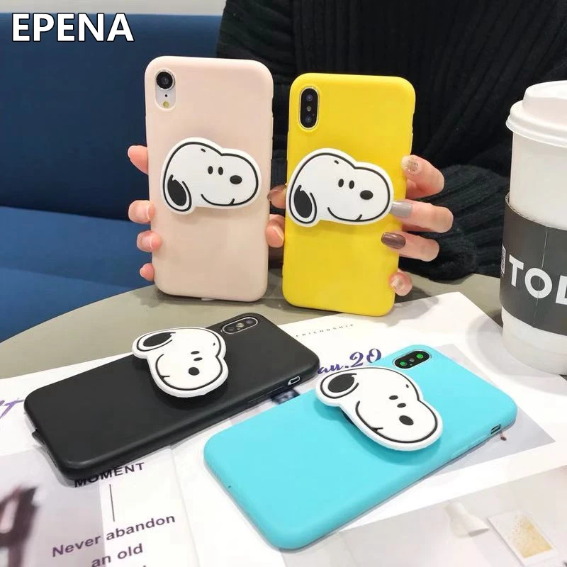 

Cute Cases for Iphone XS MAX XR 7 8 6 6s Plus for Samsung S7 Edge S8 S9 Note 8 9 Funda Bracket Candy TPU Cover
