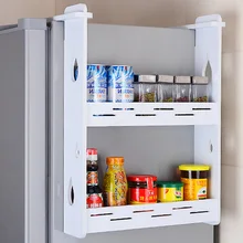 Холодильник боковые стеновые стеллажи приправа настенная подвесная полка для хранения вещей стойка для специй кухонная подвесная полка WF4011452