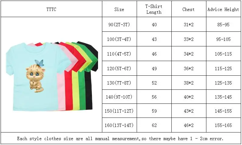TINOLULING/ футболки для девочек и мальчиков, детские футболки с милым котом, детские футболки с короткими рукавами, модные хлопковые топы для детей 2-14 лет