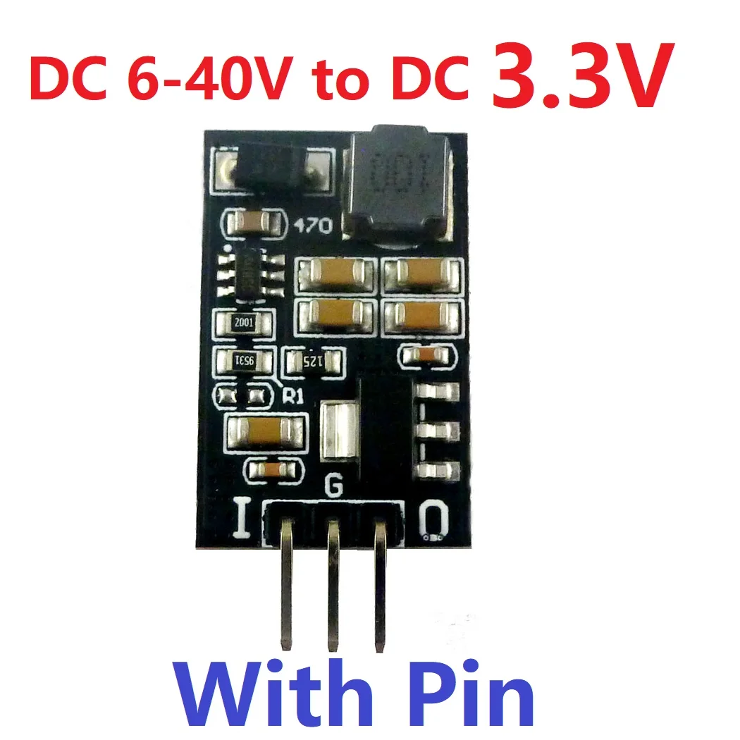 2x5 Вт DC 6-40 В до 3,3 В 5 в низкий уровень шума 2 в 1 LDO линейные регуляторы и DC-DC понижающий преобразователь модуль Замена AMS1117 LM317 7805 - Цвет: 3V3 With Pin