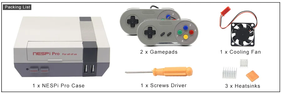 RTC Pro-Red-game-controllers-Packing List