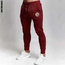 Джоггеры брюки для тренировок мужские Леггинсы для тренировок и бега спортивные брюки хлопковые однотонные футбольные штаны Бодибилдинг узкий брюки