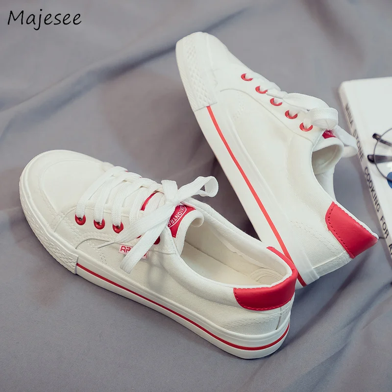 

Men's Vulcanize Shoes New Trendy Korean Style All-match White Sneaker Leisure Canvas High Quality Non-slip Breathable Footwear