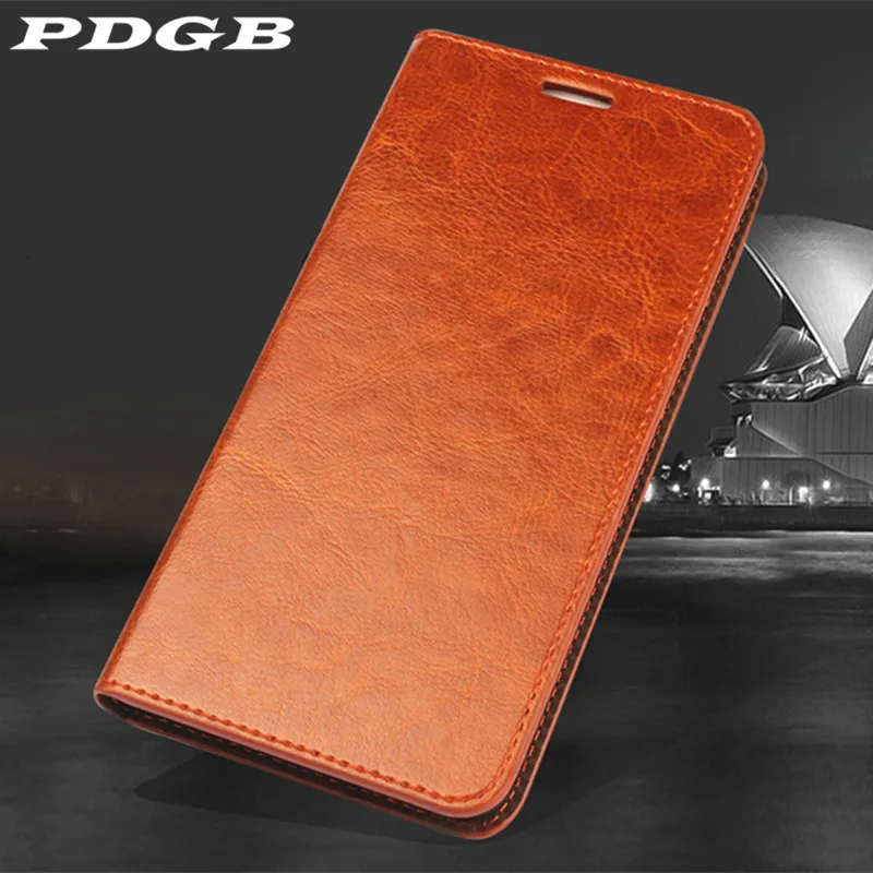

PDGB Wallet Genuine Leather Case for Samsung Galaxy S10 Lite S9 Plus A7 A750 A6 Plus 2018 J4 J6 Prime Retro Flip Case Soft Cover