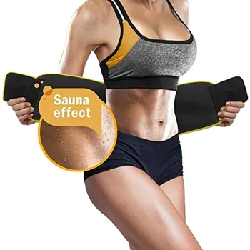 

Workout Waist Trimmer Belt Men Body Shaper Supports Weight Loss Fitness Fat Burner Trimmer Band Back Support Neoprene Belt