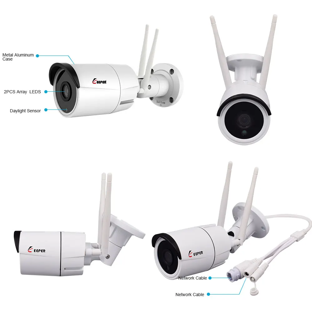 Keeper IP камера металл WIFI 1080P ONVIF Беспроводной Проводная P2P CCTV пуля наружная