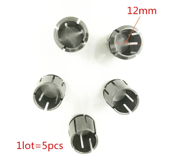 5 шт. Коллет 1/2 дюйма 12 7 мм для Makita 763622 4 763628 2 RP1801 3612T 3612CXY 3612CX RP1801F RP2301FC RP2301 RP1800
