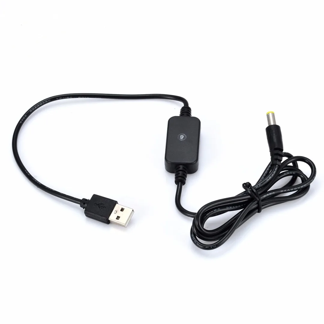 DC - DC Converter Adapter Cable USB 5V to 9V/12V DC Jack 5.5x2.1mm Electrical Step-up Power Module Power Supply Line