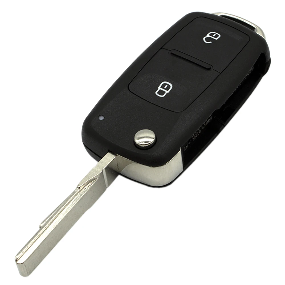 Корпус для автомобильного ключа пульта 2 кнопки Volkswagen Tiguan Seat leon Skoda Octavia Polo Passat Lavida