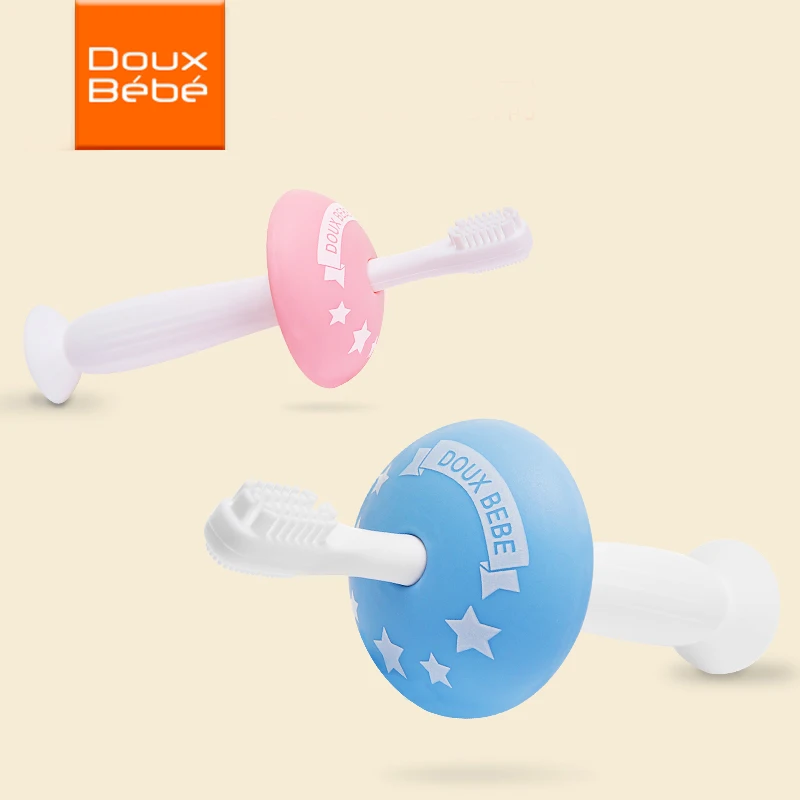 Silicona Baby Teether dientes entrenamiento herramienta niños cepillos de dientes bebé recién nacido bebé cuidado Dental cepillo herramienta suave masticar juguete