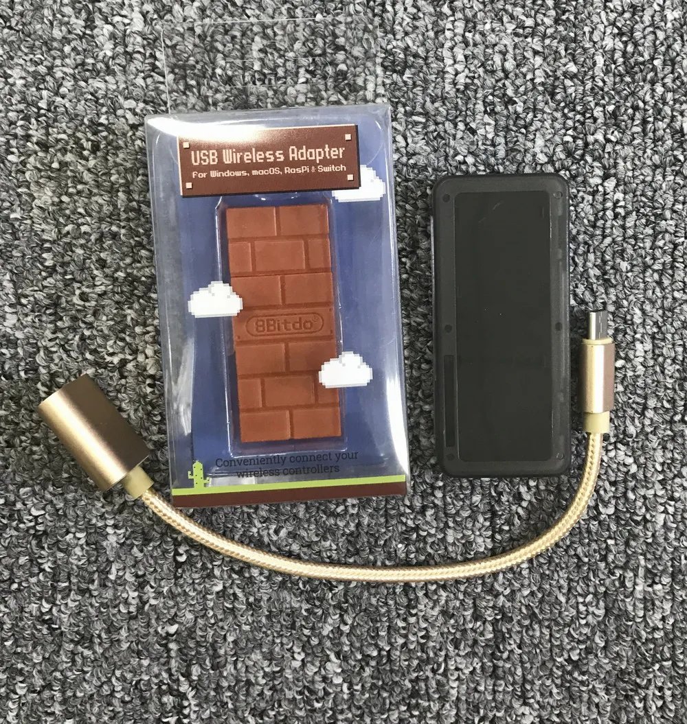 

8bitdo usb wireless adapter for ps3 for ps4 for xbox one s controller to switch free OTG cable and game card case