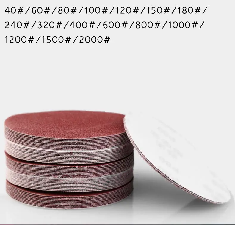 4 inch sandpaper 100mm flocking disc sandpaper polishing and polishing