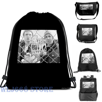 

Funny graphic print shoulder Bags women Straight Outta Scranton (2) Single shoulder backpack travel for men Gym Bag