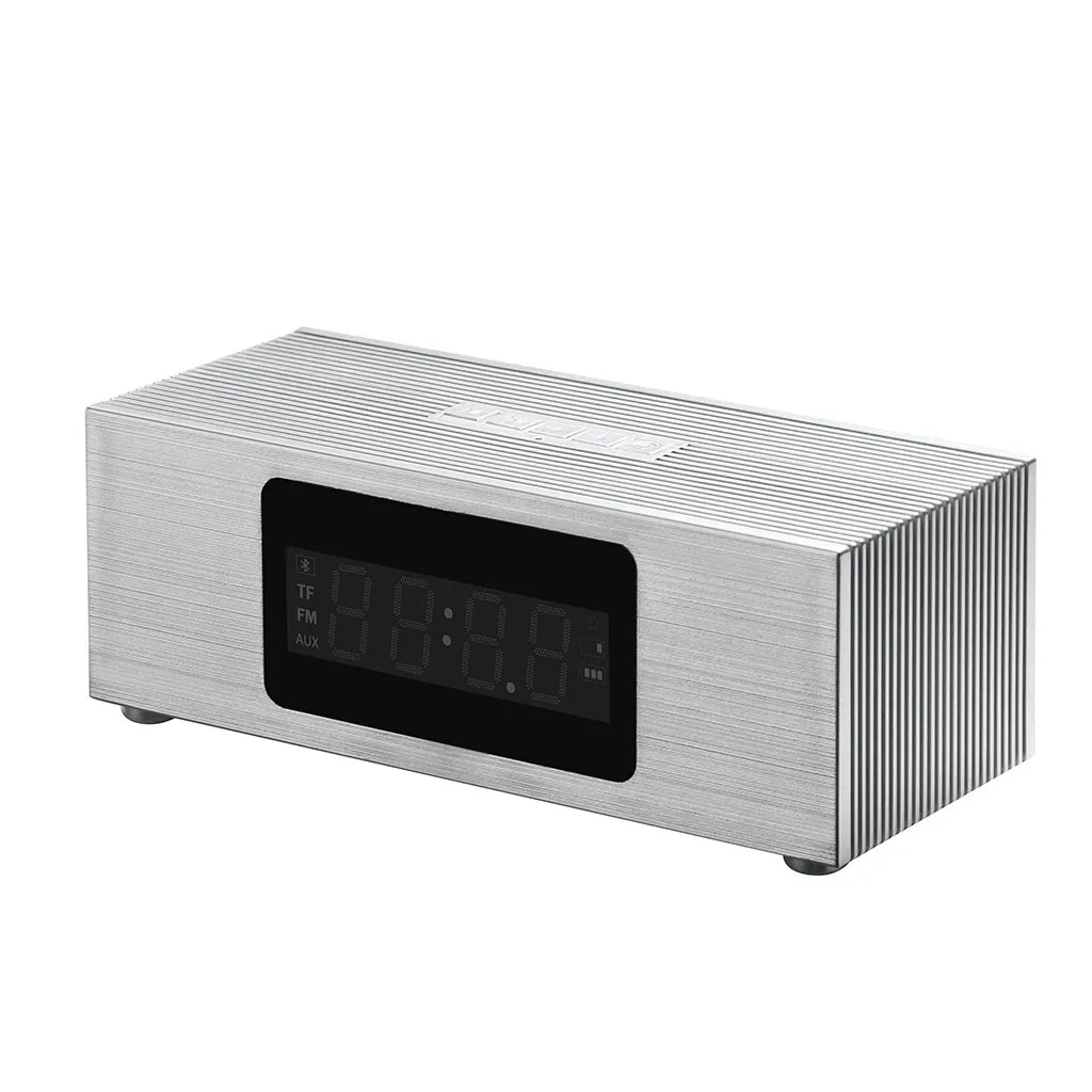 

New-look Alarm Clock Bluetooth Speaker with Screen Desktop Audio Wireless clear bright bedroom alarm clock FM playback TF c0524