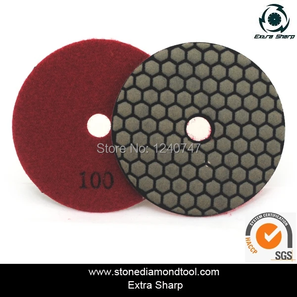 100mm Resin Diamond Dry Polishing pads/Abrasive Padsabrasive paddry