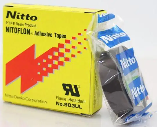 

100Rolls/Lot High Quality Nitto Denko Tape 903UL Nitoflon Silicone Adhesive Tape (T0.08mm*W13mm*L10m)