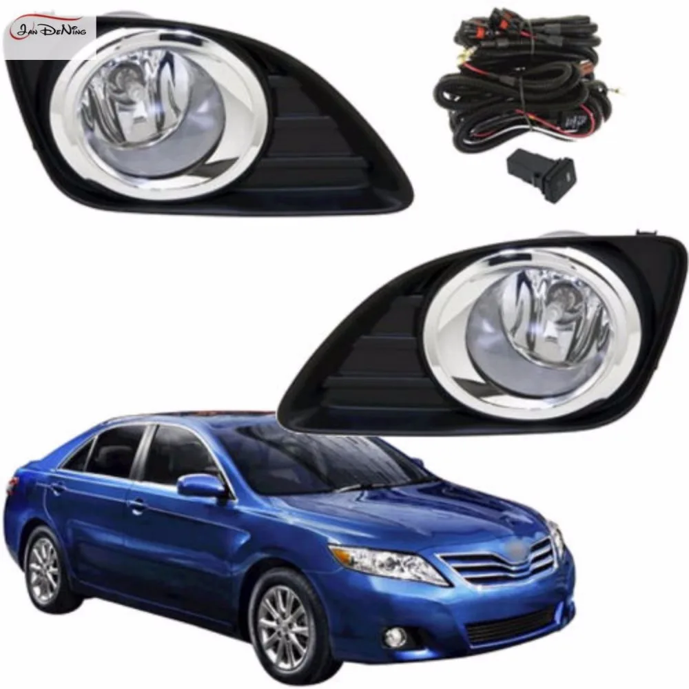 JanDeNing Car Fog Lights For 2010 2011 Toyota Camry Clear Front Fog