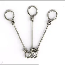 1000 шт. маленький крючок для наживки аксессуары 33 мм проволока из нержавеющей стали Пружина рыболовные снасти Прямая с фабрики