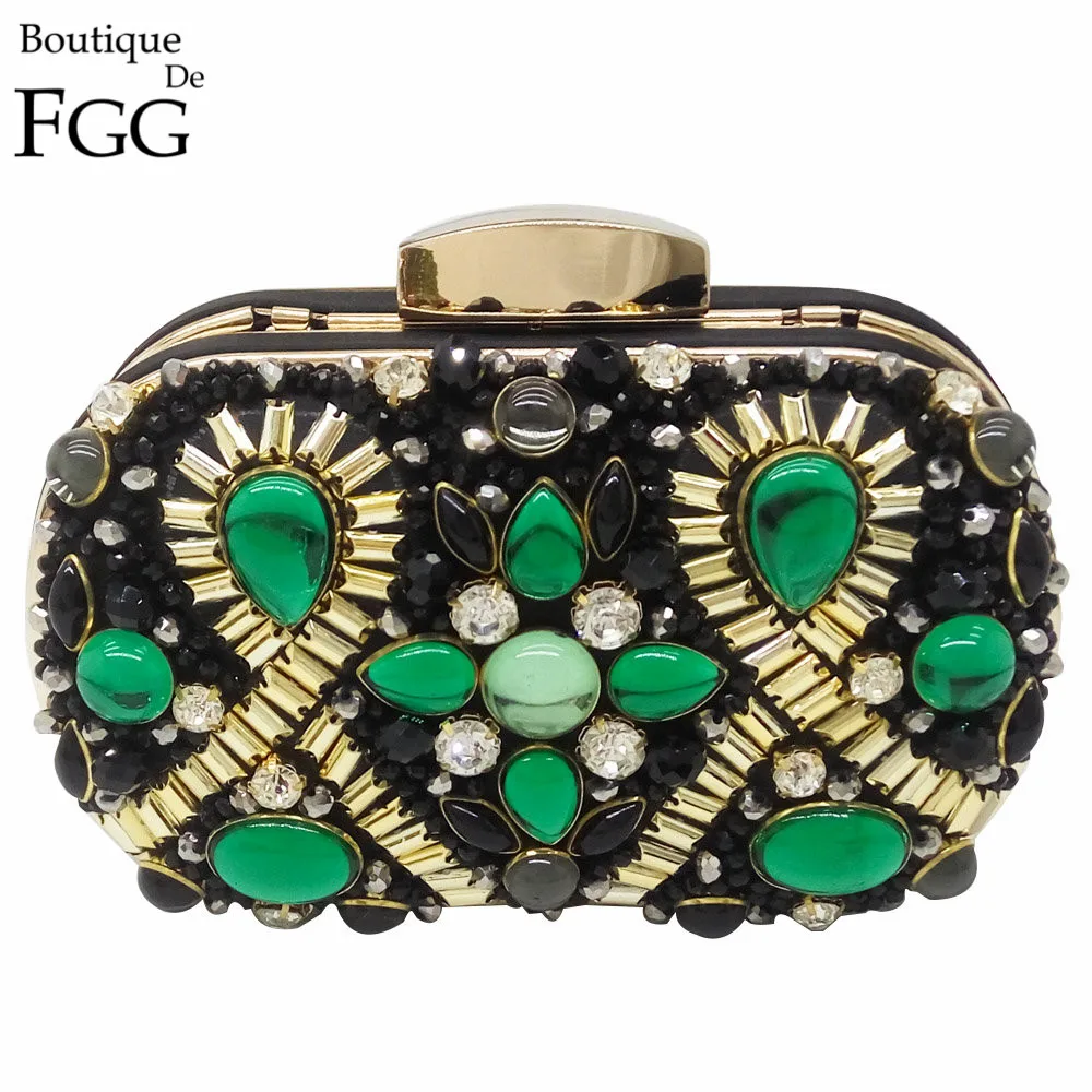 Boutique De FGG Green Emerald   Black